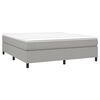 vidaXL Struttura Letto a Rete a Molle Grigio Chiaro 180x200 cm Tessuto