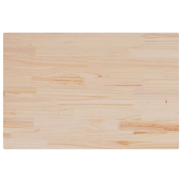 vidaXL Piani Tavolo 3 pz 80x53x1,7 cm Rettangolare Legno Massello Pino