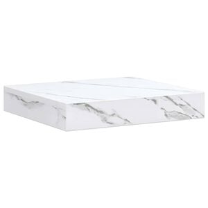 vidaXL Scaffale da parete Marmo Bianco 23 x 23,5 x 4 cm