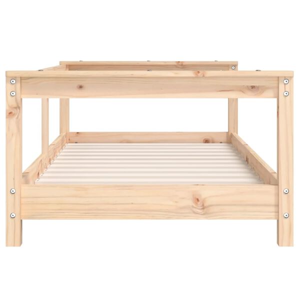 vidaXL Giroletto per Bambini 70x140 cm in Legno Massello di Pino