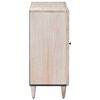 vidaXL Credenza Bianco 90 x 33,5 x 75 cm Legno di mango massello