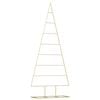 vidaXL Albero di Natale in metallo Oro 181 cm