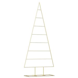 vidaXL Albero di Natale in metallo Oro 181 cm