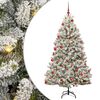 vidaXL Albero di Natale artificiale 180 cm 300 LED Bianco caldo