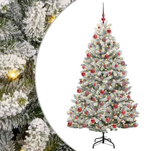 vidaXL Albero di Natale artificiale 180 cm 300 LED Bianco caldo