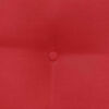 vidaXL Cuscino per Schiena Rosso 80 x 24 x 50 cm Tessuto