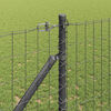 vidaXL Recinzione con Posto Grigio 1,4 x 10 m Acciaio e PVC