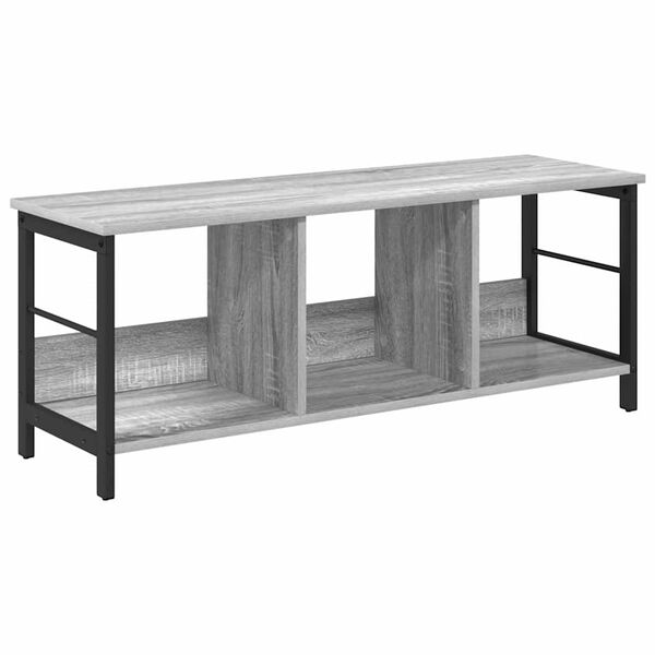 vidaXL Libreria Grigio Sonoma 102 x 32 x 40,5 cm Legno multistrato