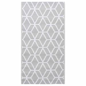 vidaXL Tappeto da Esterni ARAKIL Grigio 120x180 cm in PP