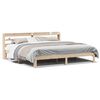 vidaXL Giroletto con Testiera 200x200 cm in Legno Massello di Pino
