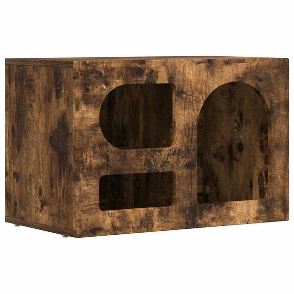 vidaXL Mobile TV Rovere fum&eacute; 60 x 35 x 40 cm Legno multistrato