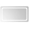 vidaXL Specchio da Bagno con Luci LED 90x50 cm
