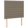 vidaXL Giroletto a Molle con Materasso Tortora 120x190 cm in Tessuto