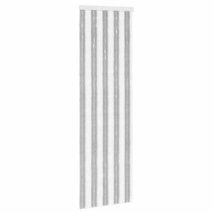 vidaXL Tenda per insetti in chenille Grigio e Bianco 56 x 185 cm
