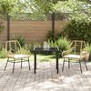 vidaXL Set da Pranzo per Giardino 3 pcs Marrone polyrattan
