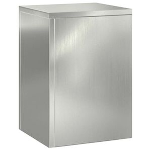 vidaXL Supporto per piante 3 pcs Argento Acciaio zincato