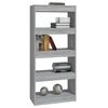 vidaXL Libreria/Divisorio Grigio Sonoma 60x30x135 cm Legno Multistrato