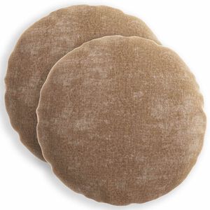 vidaXL Federa 2 pz HEERLEN Marrone &Oslash; 50 cm Tessuto Chenille