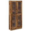 vidaXL Credenza Legno Antico 82,5x30,5x185 cm in Truciolato