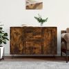 vidaXL Credenza Rovere Fumo 101,5x35x70 cm in Legno Multistrato