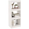 vidaXL Libreria/Divisorio Bianco 40x30x103,5 cm Legno Massello di Pino