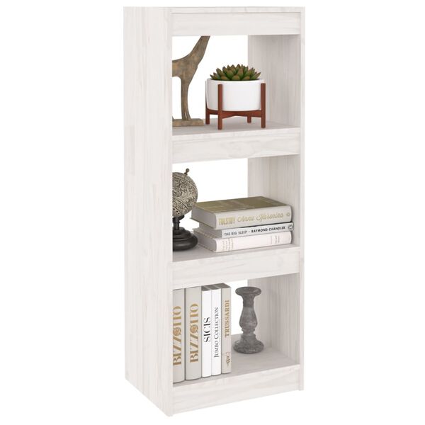 vidaXL Libreria/Divisorio Bianco 40x30x103,5 cm Legno Massello di Pino