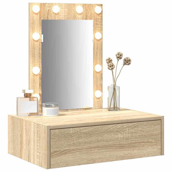 vidaXL Tavolo da Trucco Marrone 60 x 40 x 70 cm Legno multistrato