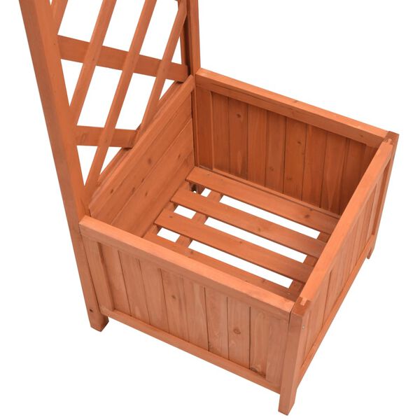 vidaXL Traliccio ad Arco per Rose con Fioriere 180x40x205 cm