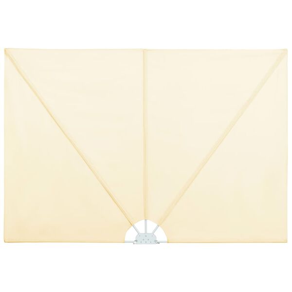 vidaXL Tenda Laterale per Terrazza Pieghevole Crema 240x160 cm