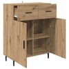 vidaXL Credenza Rovere artigianale 69,5 x 34 x 90 cm Legno multistrato
