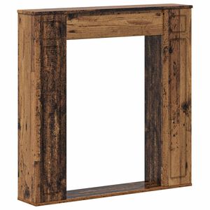 vidaXL Cornice per camino Legno antico 100 x 20 x 100 cm