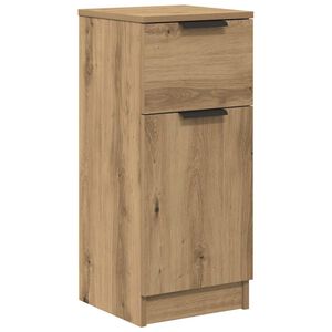 vidaXL Credenza Rovere Artigianale 30x30x70 cm in Legno Multistrato