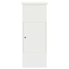 vidaXL Cassetta per pacchi Bianco 44.5 x 29 x 110.5 cm Acciaio