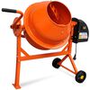 vidaXL Betoniera Elettrica 63 L 220W Acciaio Arancione