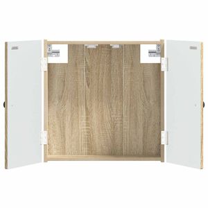 vidaXL Armadio per Dartboard BREDA Rovere Sonoma 52,5 x 10,5 x 53,5 cm