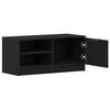 vidaXL Mobile TV Rovere Nero 80 x 35 x 36,5 cm Legno multistrato
