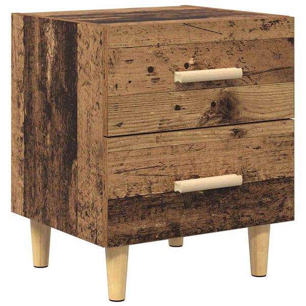 vidaXL Armadietto per letto Legno vecchio 40 x 35 x 47.5cm