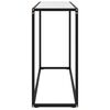 vidaXL Tavolo Consolle Bianco 100x35x75 cm in Vetro Temperato