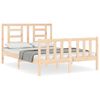 vidaXL Giroletto con Testiera Small Double in Legno Massello