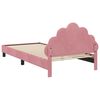 vidaXL Struttura letto bambini con testata Rosa 80 x 200 cm Velluto