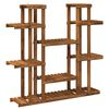 vidaXL Supporto per piante Naturale 123 x 25 x 114,5 cm