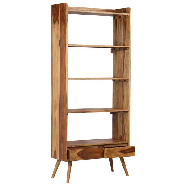 vidaXL Libreria in Legno Massello di Acacia 75x30x170 cm