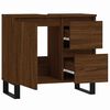 vidaXL Armadietto Bagno Rovere Marrone 65x33x60cm in Legno Multistrato