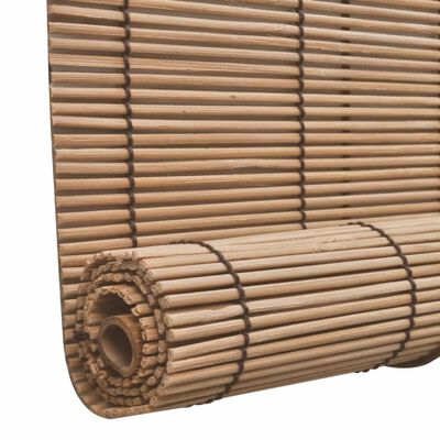 Tende a Rullo in Bambù Marrone 80x160 cm