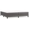 vidaXL Struttura Letto a Rete a Molle Grigio 200x200 cm in Similpelle