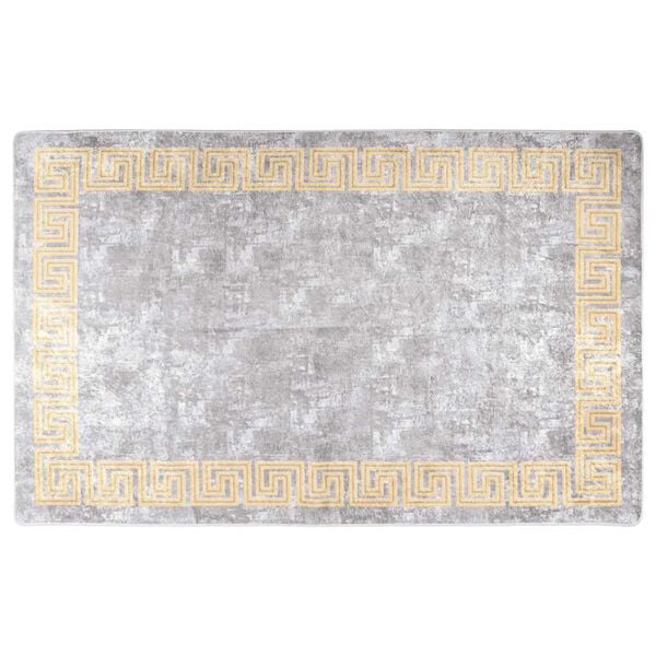 vidaXL Tappeto Lavabile 80x150 cm Grigio