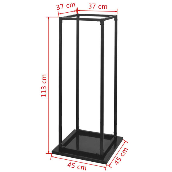 vidaXL Porta Legna da Ardere con Base 113 cm