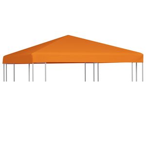 vidaXL Copertura Superiore per Gazebo 310 g/m&sup2; 3x3 m Arancione
