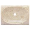 vidaXL Lavandino Crema 50x35x10 cm in Marmo