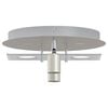 vidaXL Faretto da soffitto Nichel 29 x 29 x 11 cm Acciaio e vetro